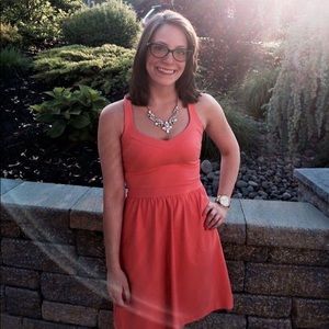 🚨 Cynthia Rowley Coral Dress